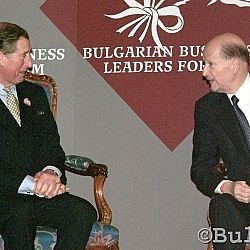 2003 - Sofia - Prince Charles and the Bulgarian prime minister Simeon II Saxe Coburg Gotha